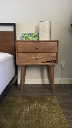 brown nightstand
