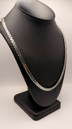 Silver Diamond Cut Greek Box Chain
