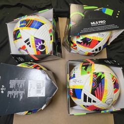 Lot Of 4 Adidas MLS Pro 2024 Official Match Ball Size 5 $170 Retail IP1625