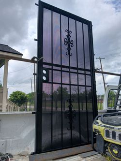 Burglar bar doors and security fences