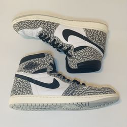 Size 14 Nike Air Jordan 1 Retro High OG DZ5485-052 White Cement Elephant Print 2022 USED