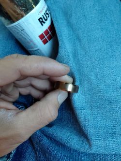 Gold plated men's wedding ring size 11 asking 25 bucks