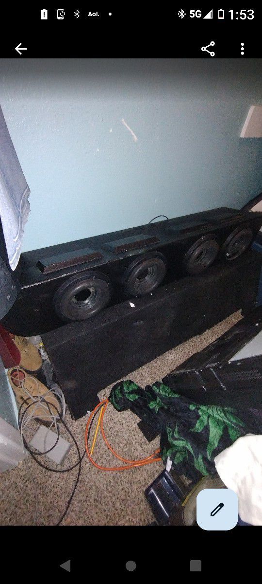 2015-2024 F150 Subwoofer Box For 4 8"S