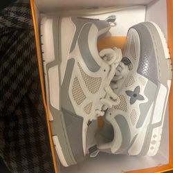 Louis vuitton Skates Grey And White Shoes