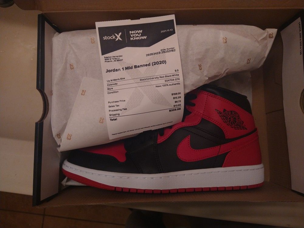 Jordan 1 Mid Banned 2020