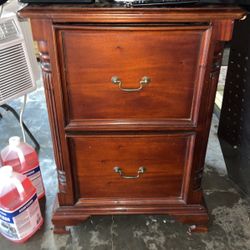 Beautiful Wood File Cabinet Euc