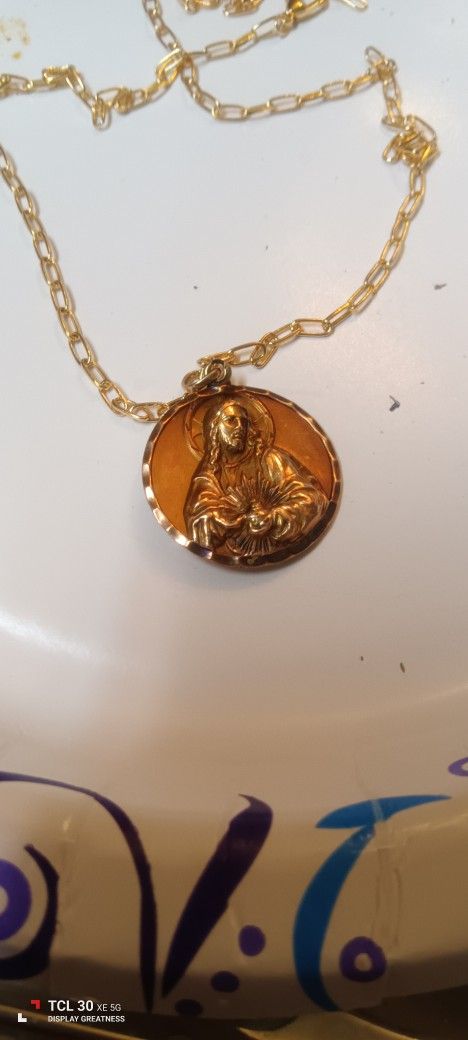 Religious Mexican Gold Medallion