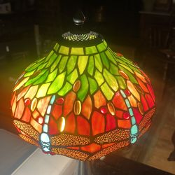 Tiffany style dragonfly Stained Glass lamp