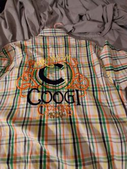 Coogi Australia Plaid Button Up