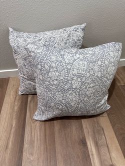 Two large 22” Throw Pillows