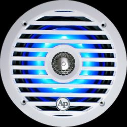 Audiopipe Marine Speakers With Led Lights.   Bocina Audiopipe Con Luces 