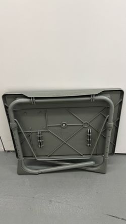 Gray portable plastic table