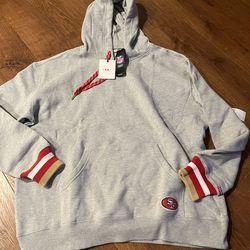 New NFL SF 49ers hoodie women XXL