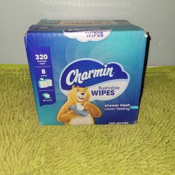 Box 320 Flushable Wipes Shower Fresh Scent