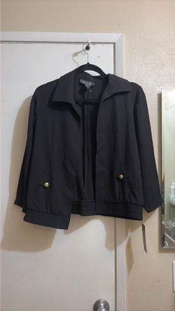 Black crop jacket
