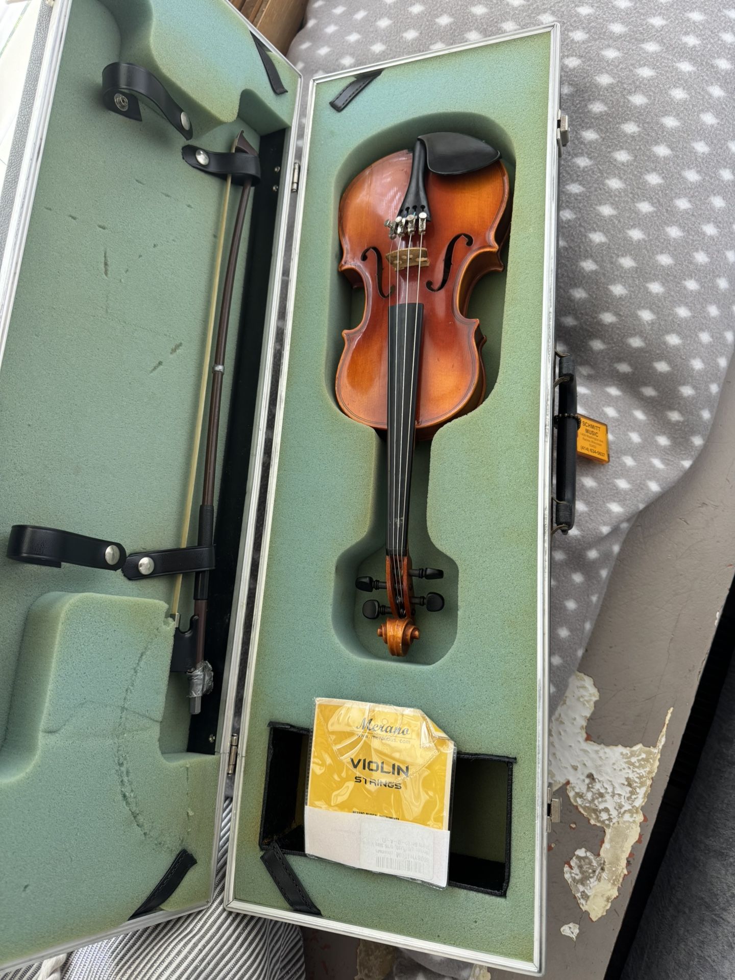 3 Used Violins w/ Cases