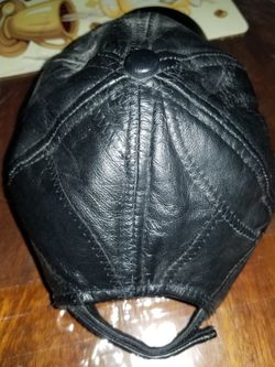 Leather Harley Davidson hat..make offer. Highest bidder wins lol.