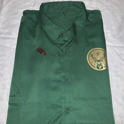 Jäegermeister  Button Up,with  With Ancho Reyes Pin 