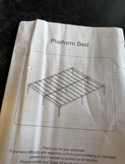Full size metal bed frame
