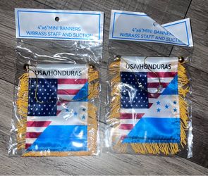 USA Honduras mini car banner