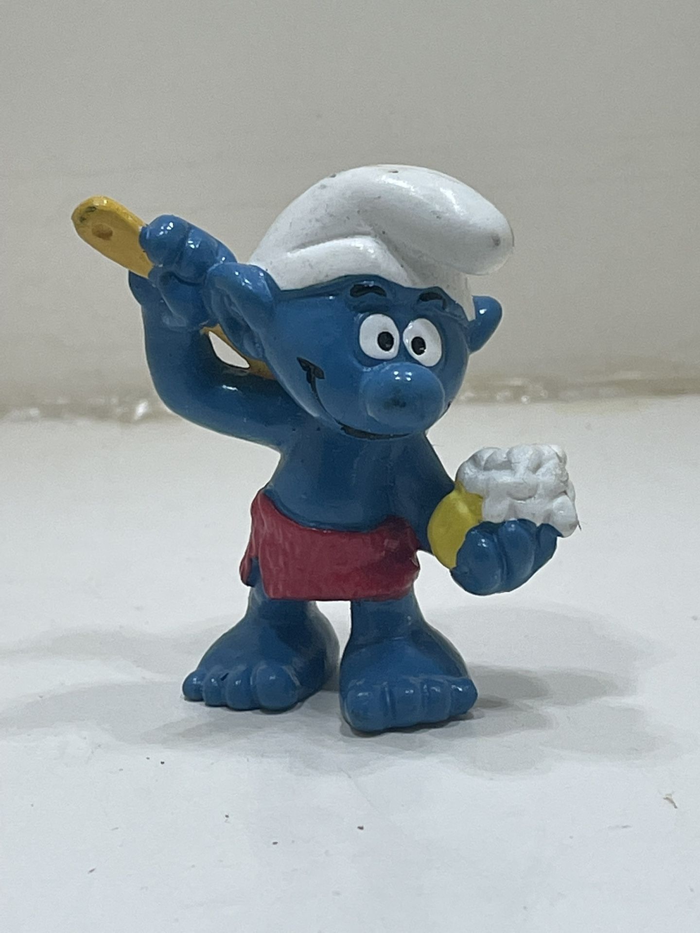 Smurfs 20108 Sauna Smurf Bath Soap Vintage Figure PVC Toy 80s Figurine Peyo