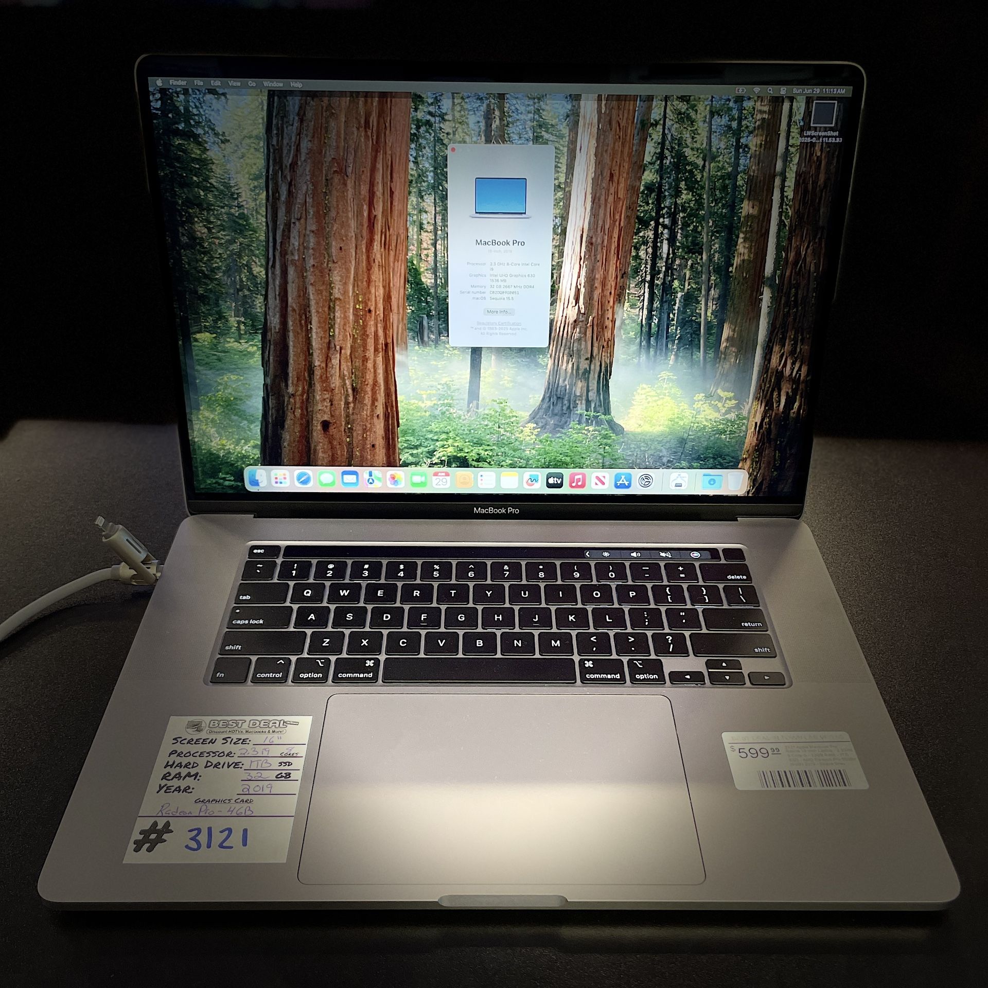 MacBook Pro 16 inch 32GB RAM 1TB SSD 2.3Ghz i9 8-Core - Space Gray
