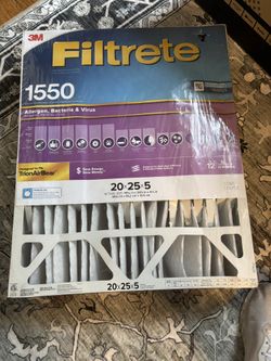 Filtrate 1550 Filter 20 X 25 X 5 New