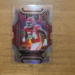 2021 SELECT NICK BOLTON SILVER DIE CUT ROOKIE CARD 