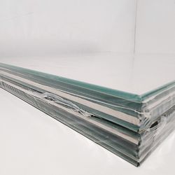 2Pack 10pcs Clear Glass 37.5 x 32 Cm