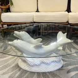 Vintage Dolphin Coffee Table