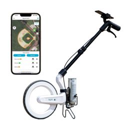 Carta: Digital Mapping Wheel; Electronic Distance Measuring and Estimating; Feet, Inches, Yards, Meters, with Spray Paint Attachment