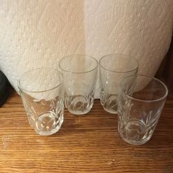 4 Vintage Arcotoo France Juice Glasses