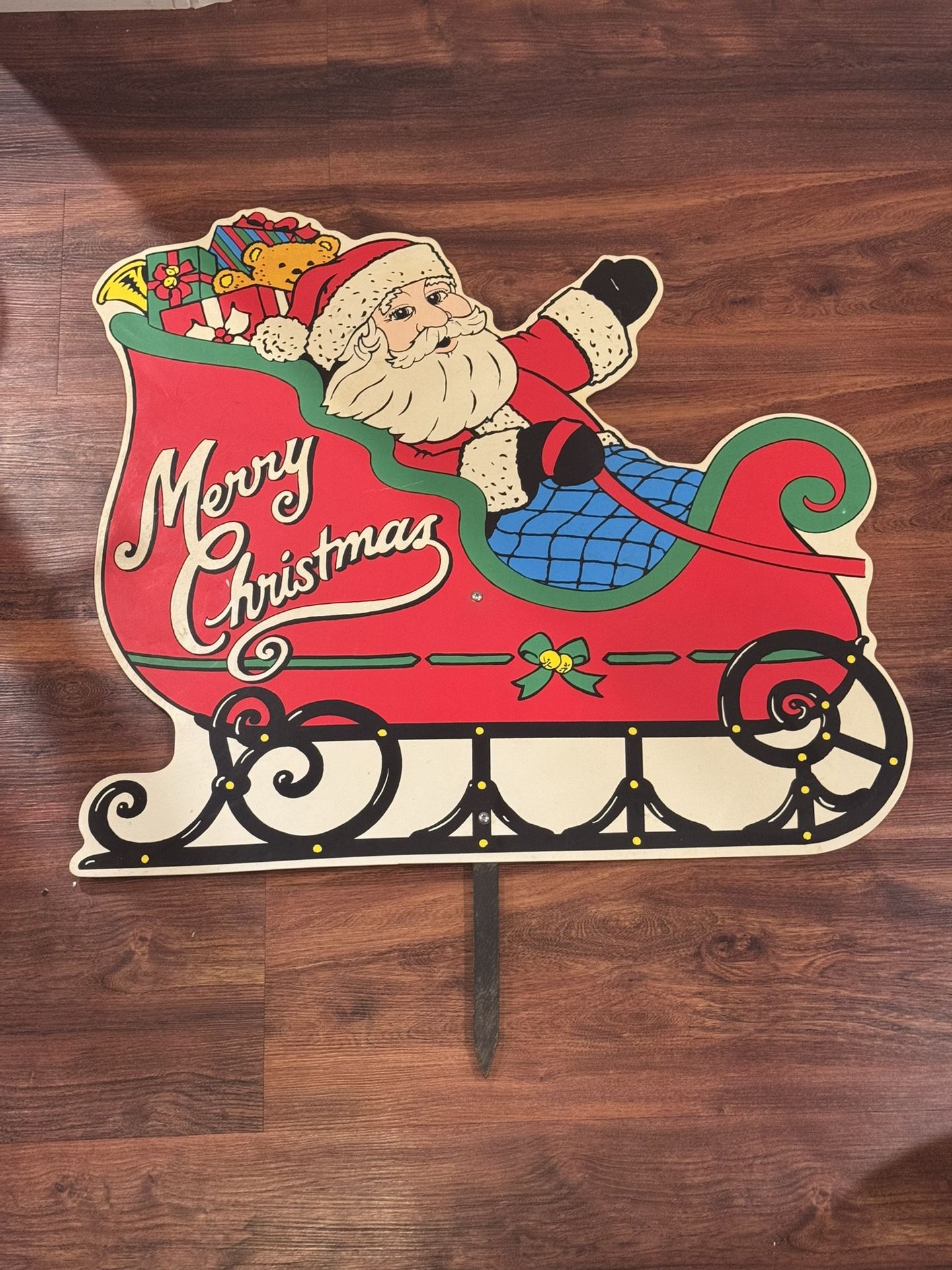 Vintage Hard Plastic Christmas Yard Art
