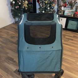 Pet Stroller, 360 Wheels, Up To 120lbs