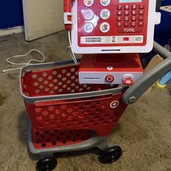 toddler target shopping cart & register 