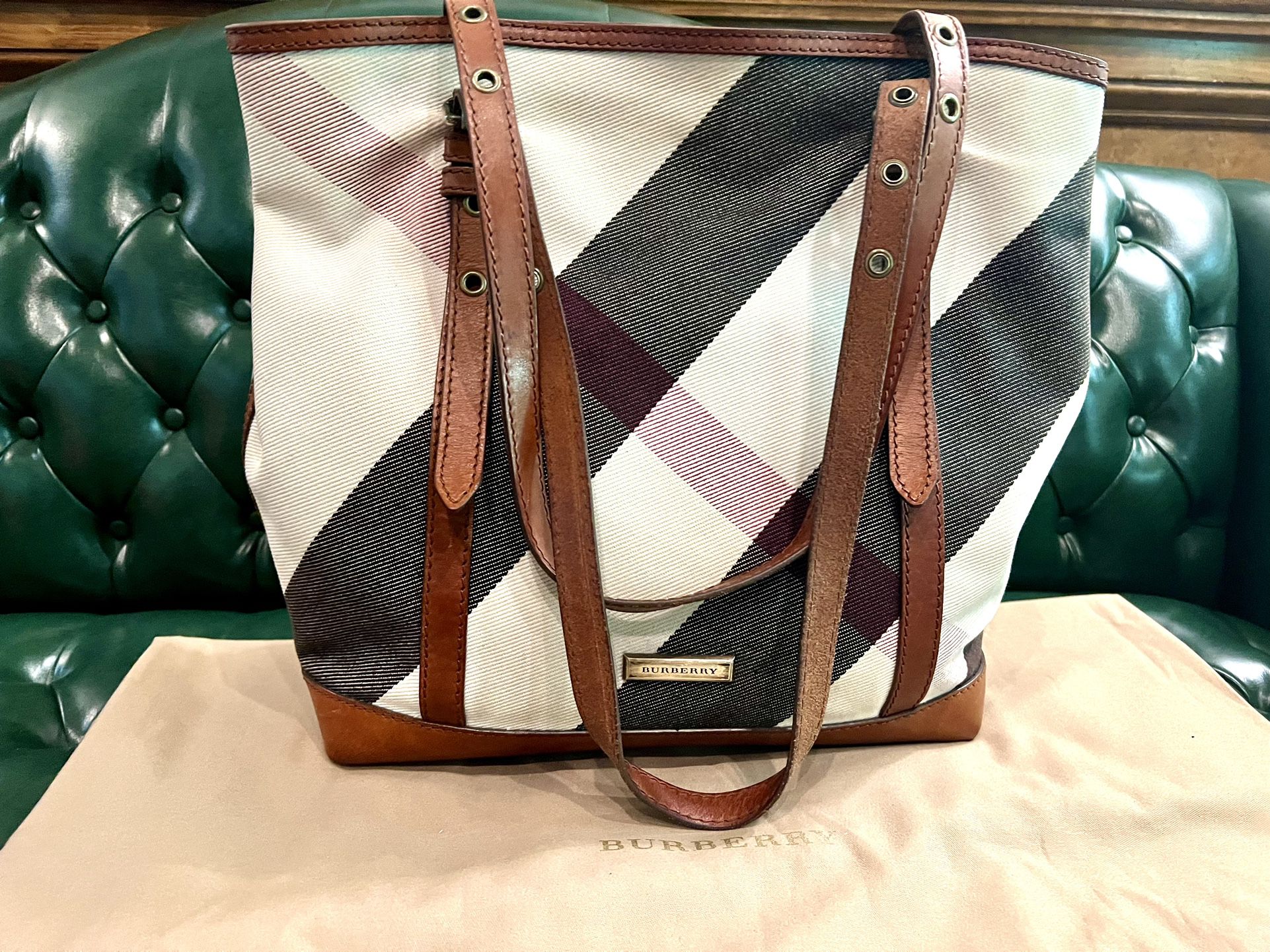 Burberry Tote With Dust Bag- In Perfect Condition 