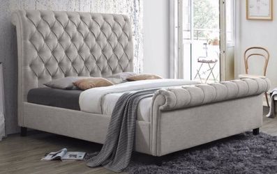 Kate Upholstered King Bed Frame
