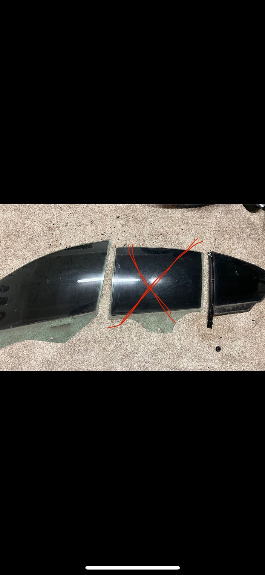 Door Windows Of The Left Side BMW 5 Series F10 2012-2017