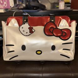 Loungefly Hello Kitty Face Black White Red 2012 Tote Shoulder Bag Purse Y2K