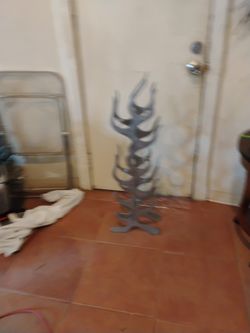 Metal Fire Wine Rack