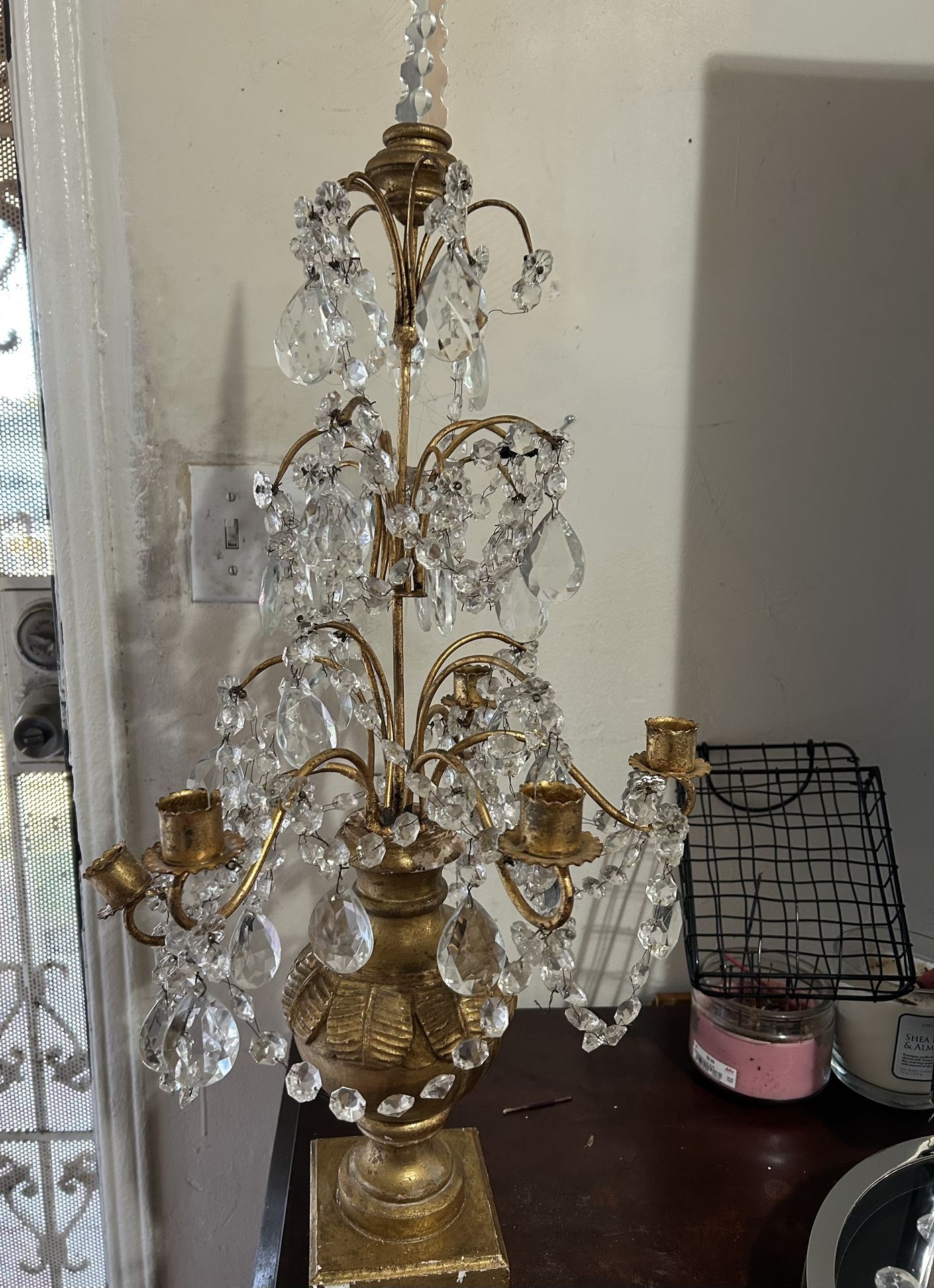 Chrystal Candle Holder
