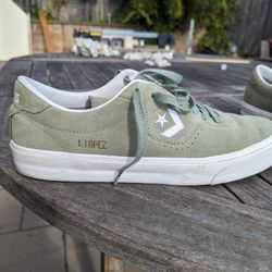 Green Suede Converse (Men's 11)