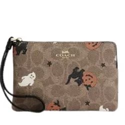 Never used coach Halloween small wristlet