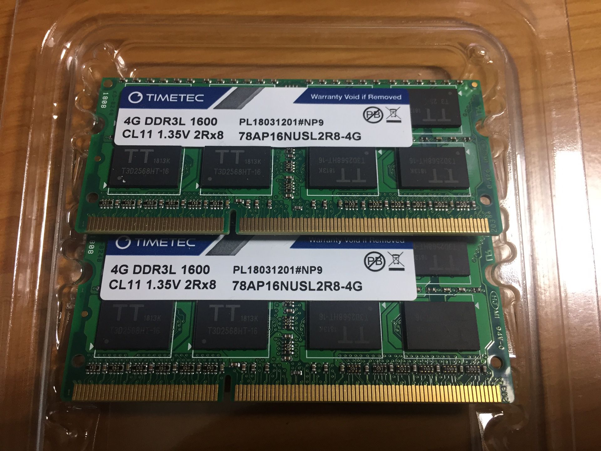 Apple 8GB Kit (2x4GB) DDR3L 1600- Laptop/ Macbook/ iMac