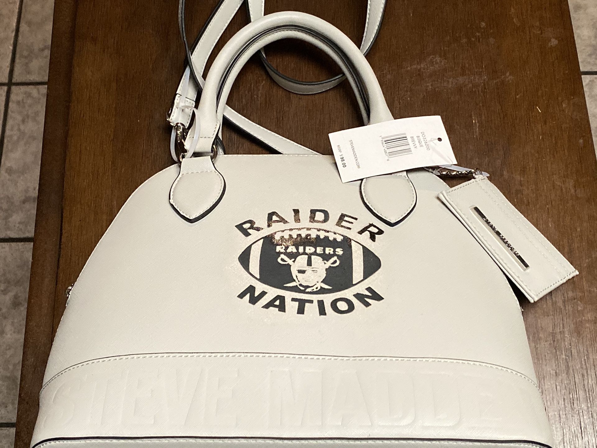 Raiders Steve Madden purse
