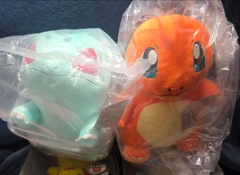 Charmander or Bulbasaur Large Pokémon Plushies