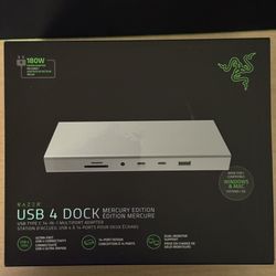 Razer USB 4 Dock - Mercury Silver