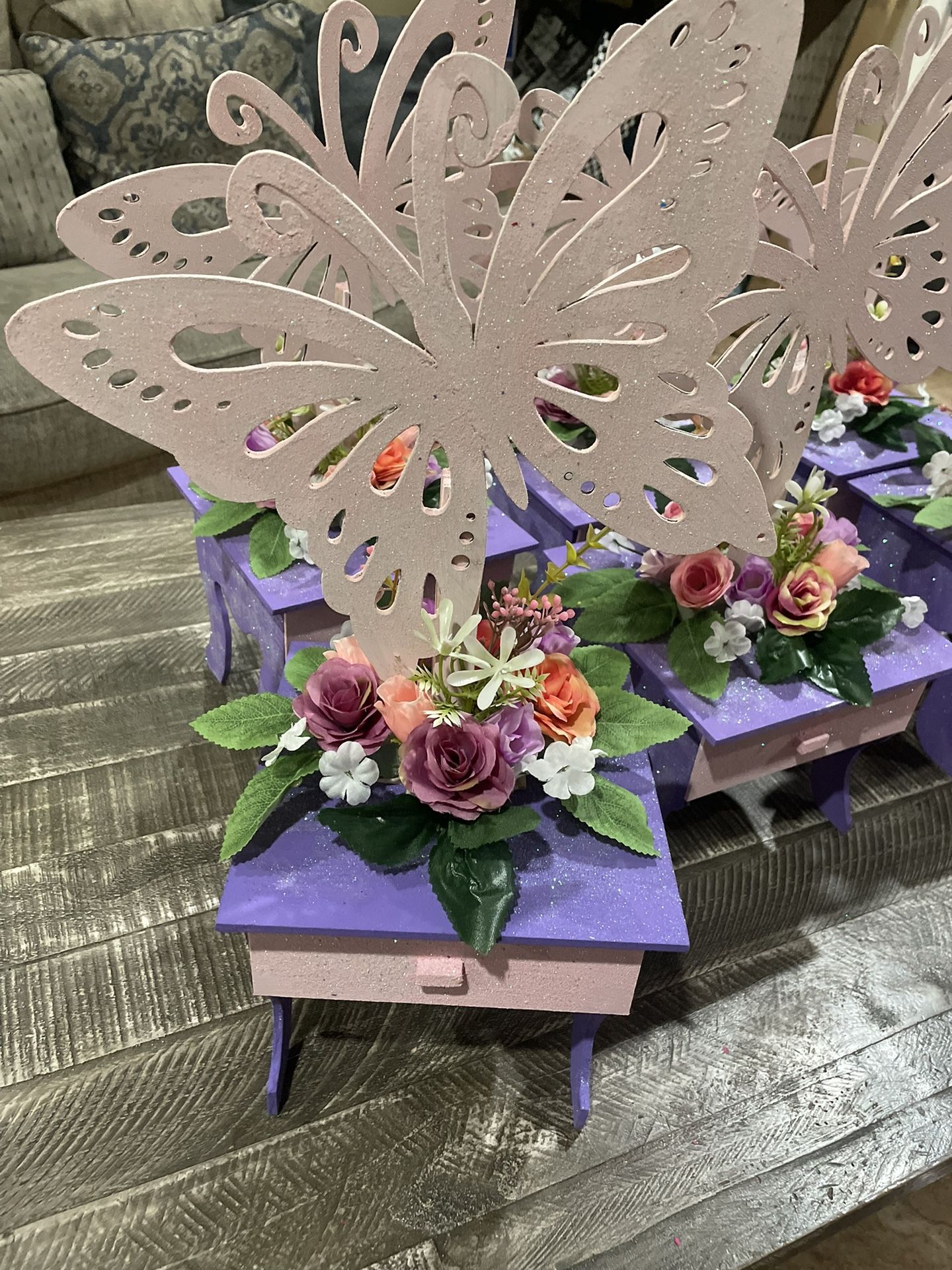 Babyshower Butterfly Centerpieces