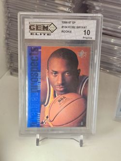 Kobe Bryant rookie card Lakers Gem 10 pristine