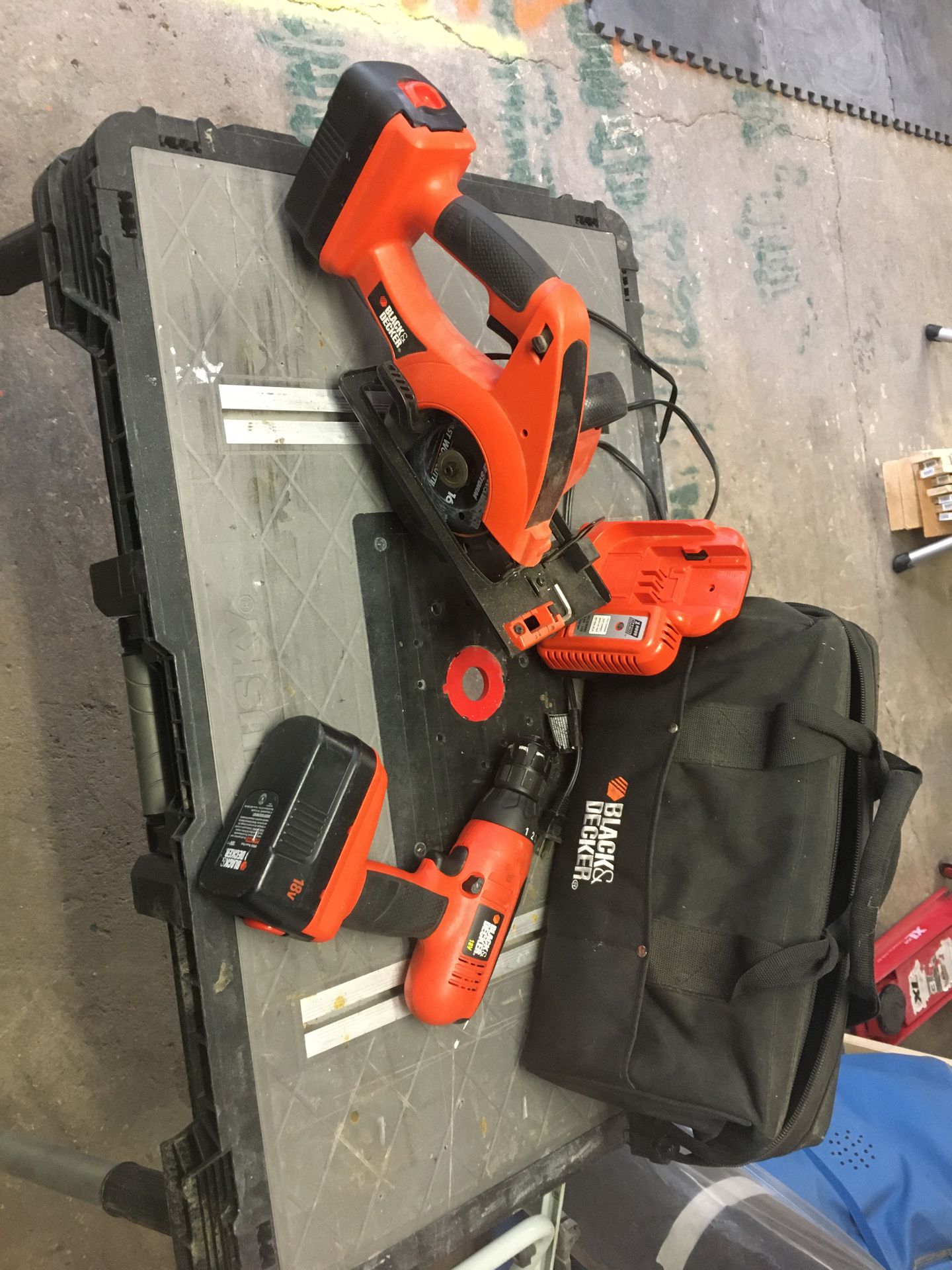 Cordless drill and saw